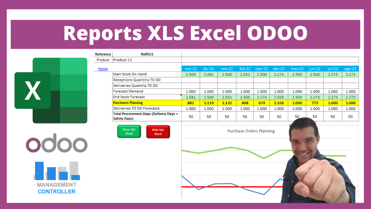 Reports XLS Excel ODOO