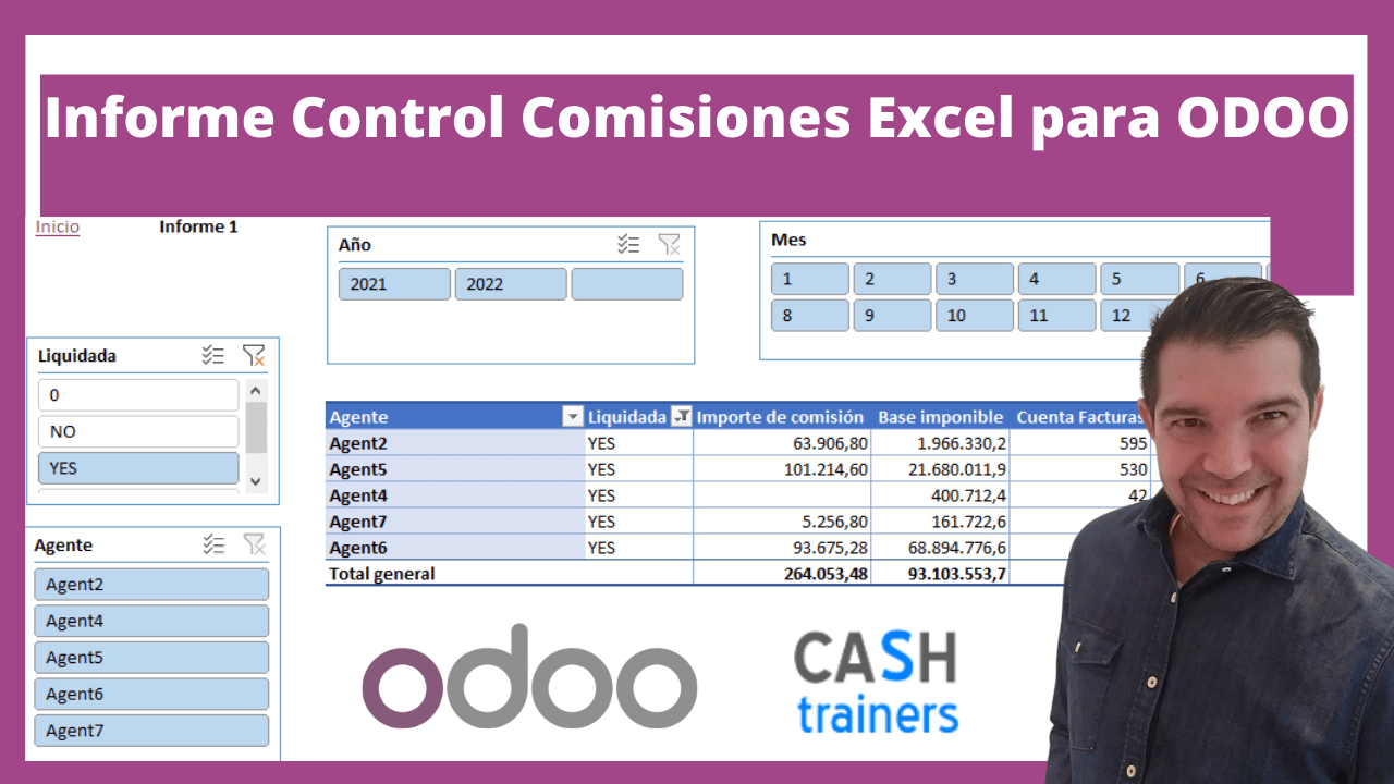 Informe Control Comisiones Excel para ODOO