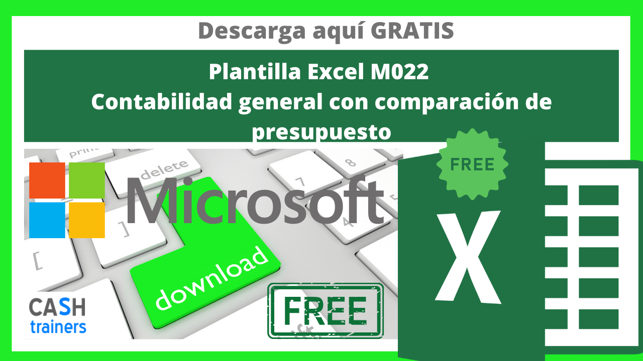 Plantilla Excel Gratis M022 Contabilidad general con comparación de presupuesto