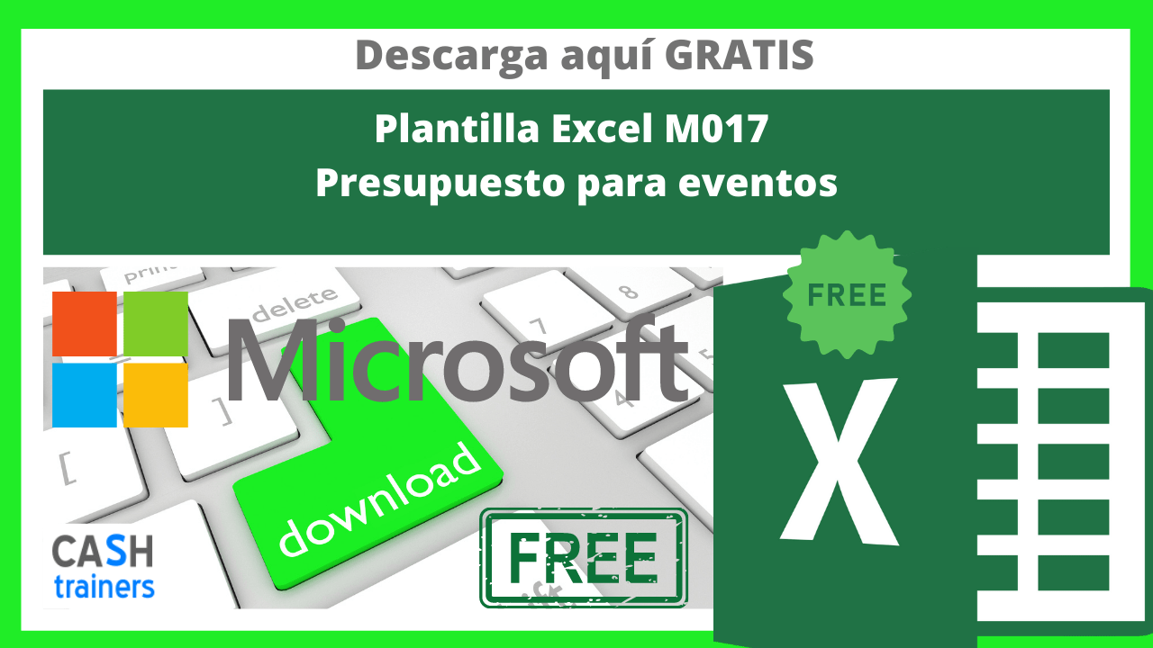 Plantilla Excel Gratis M017 Presupuesto para eventos