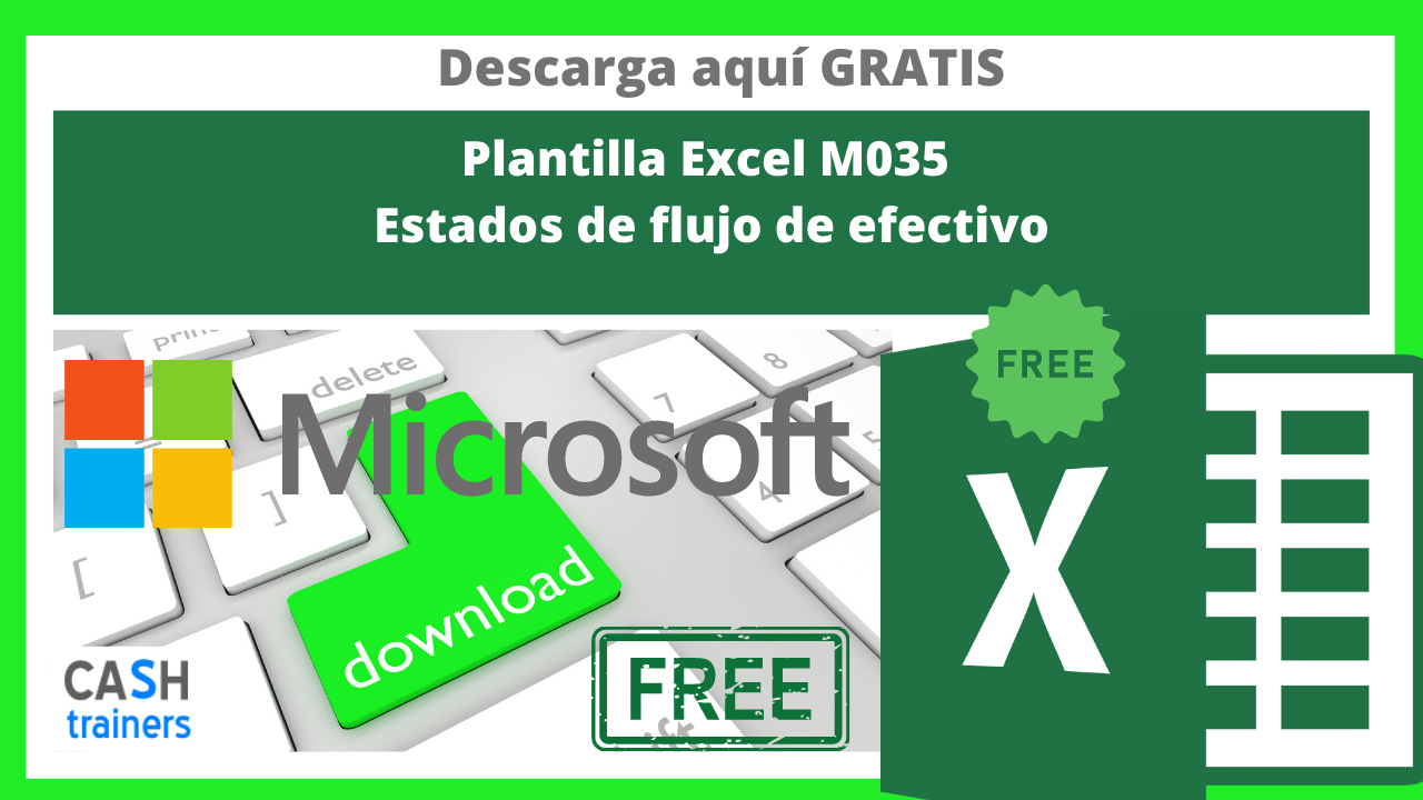 Plantilla Excel Gratis M035 Estados de flujo de efectivo